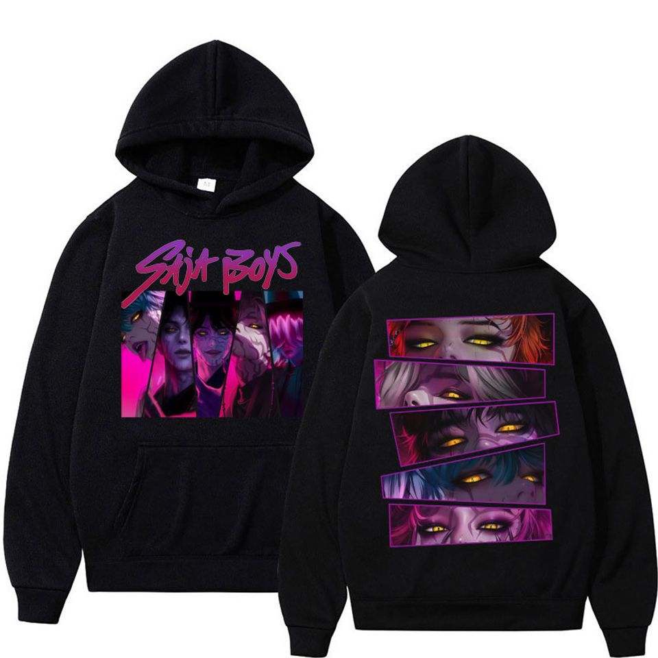 Demon Hunters Anime Hoodie Kpop Manga Harajuku Graphic Sweatshirt