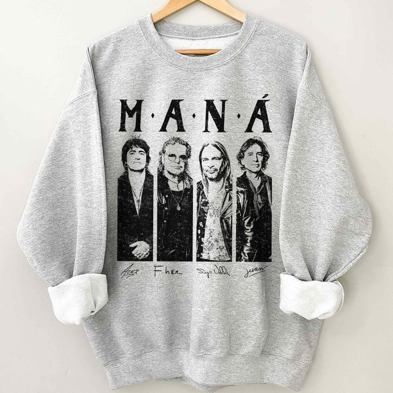 Mana Mexico Tour 2025 Music Vintage Sweatshirt