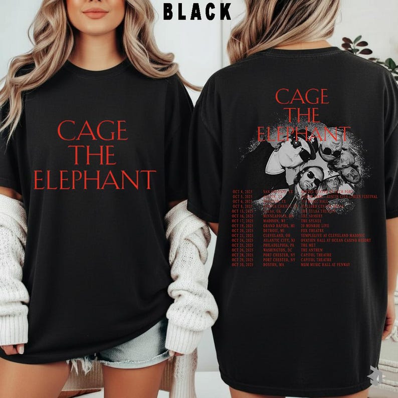 Cage The Elephant Tour Shirt 2025