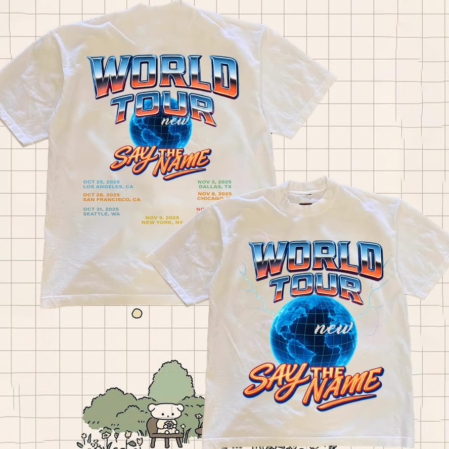 SevenShirtn New World Tour 2025 Shirt White
