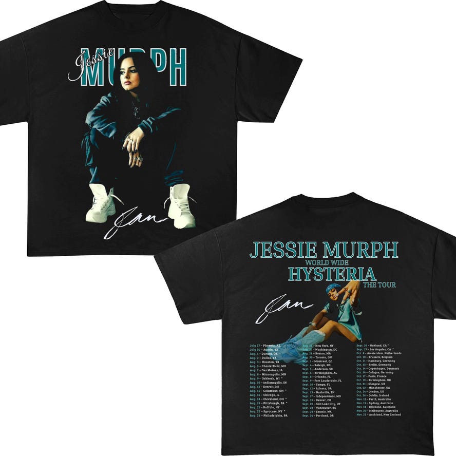 Jessie Murph Tour 2025 Tour Music Sad Girl Concert Shirt
