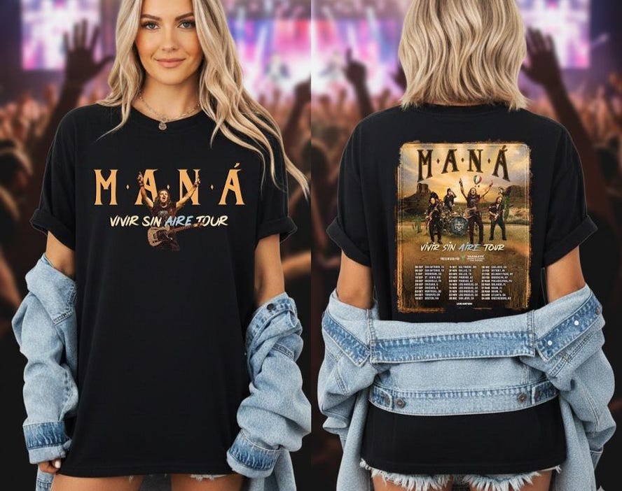 Mana Tour 2025 T-Shirt Black
