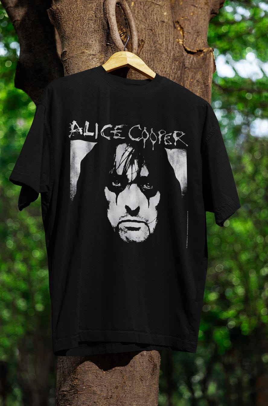 Alice Cooper Big Face Shirt Black