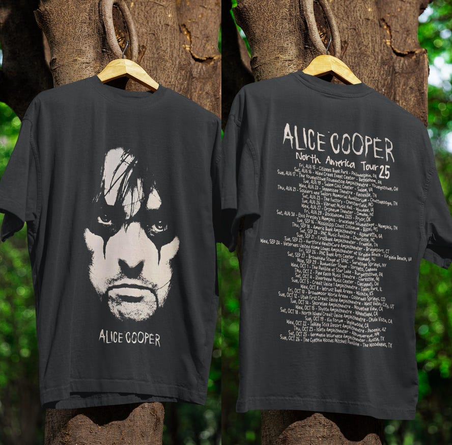 Alice Cooper Tour 2025 Shirt Black