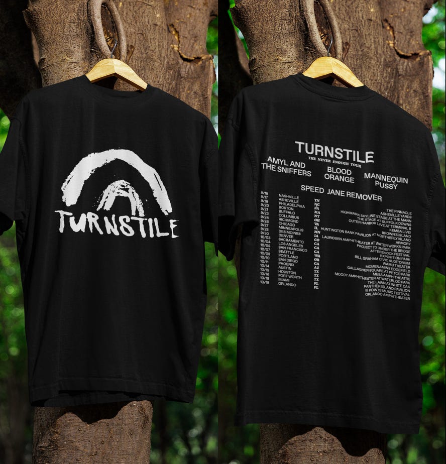 Turnstile Music Tour 2025 Shirt