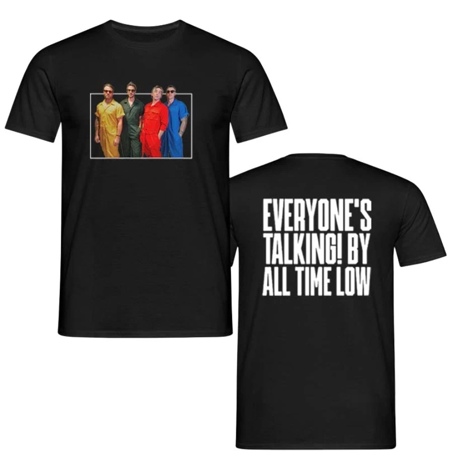 All Time Low Rock Band EveryoneS Talking 2025 T-Shirt Black