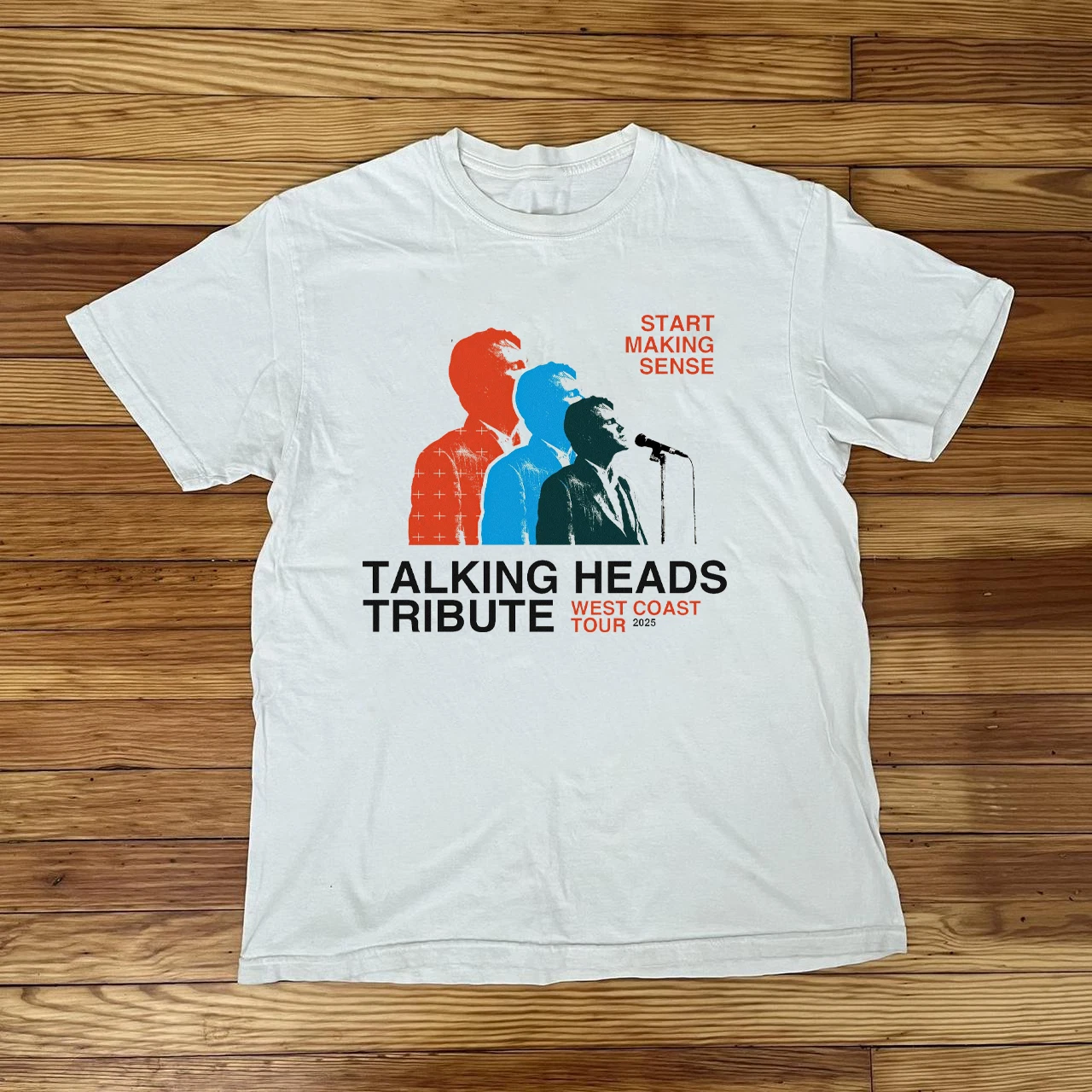 Talking Heads Band 2025 Tour Concert T Shirt White