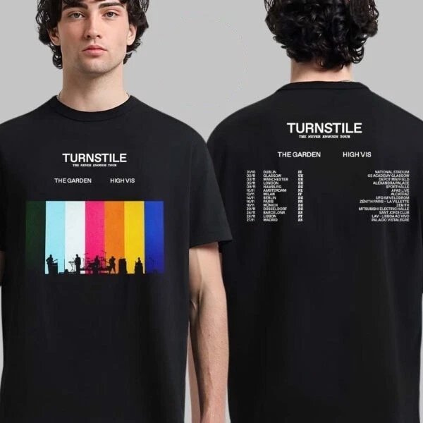 Turnstile The Never Enough Tour 2025 Eu And Uk Two Sided T-Shirt