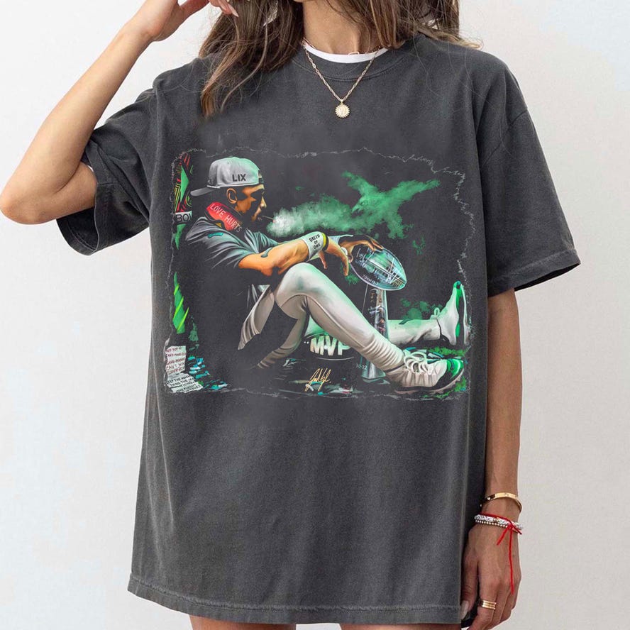 Limited Jalen Hurts Victory Cigar Shirt