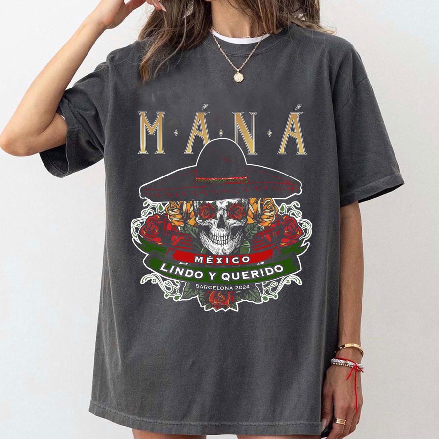 Mana Man Vivir Sin Aire Tour 2025 T-Shirt