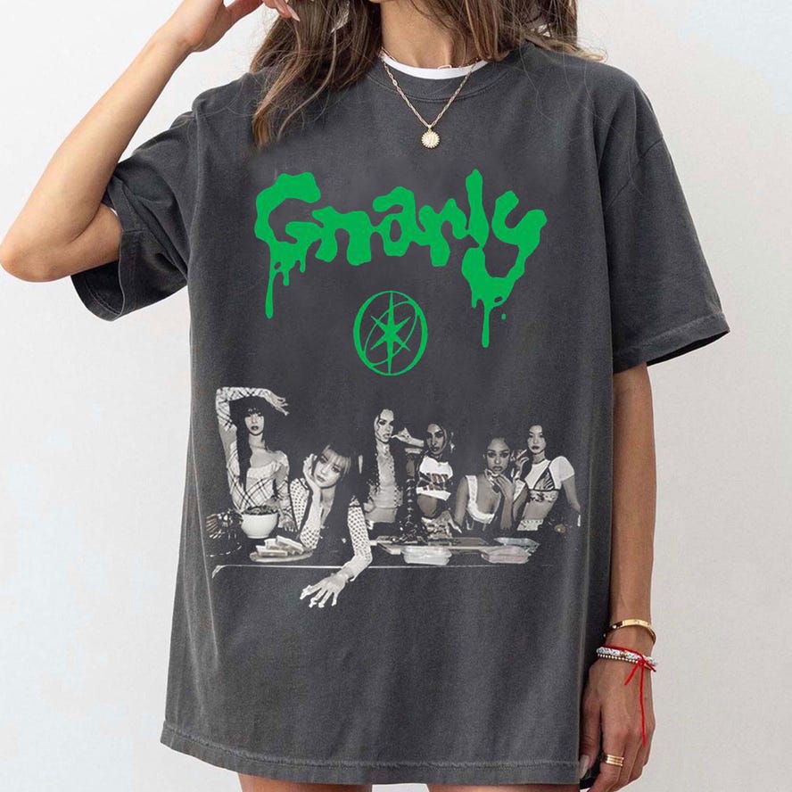 Vintage Katseye Gnarly Shirt, Beautiful Chaos Eyekon Kpop Fan Merch Shirt Graphic T-Shirt