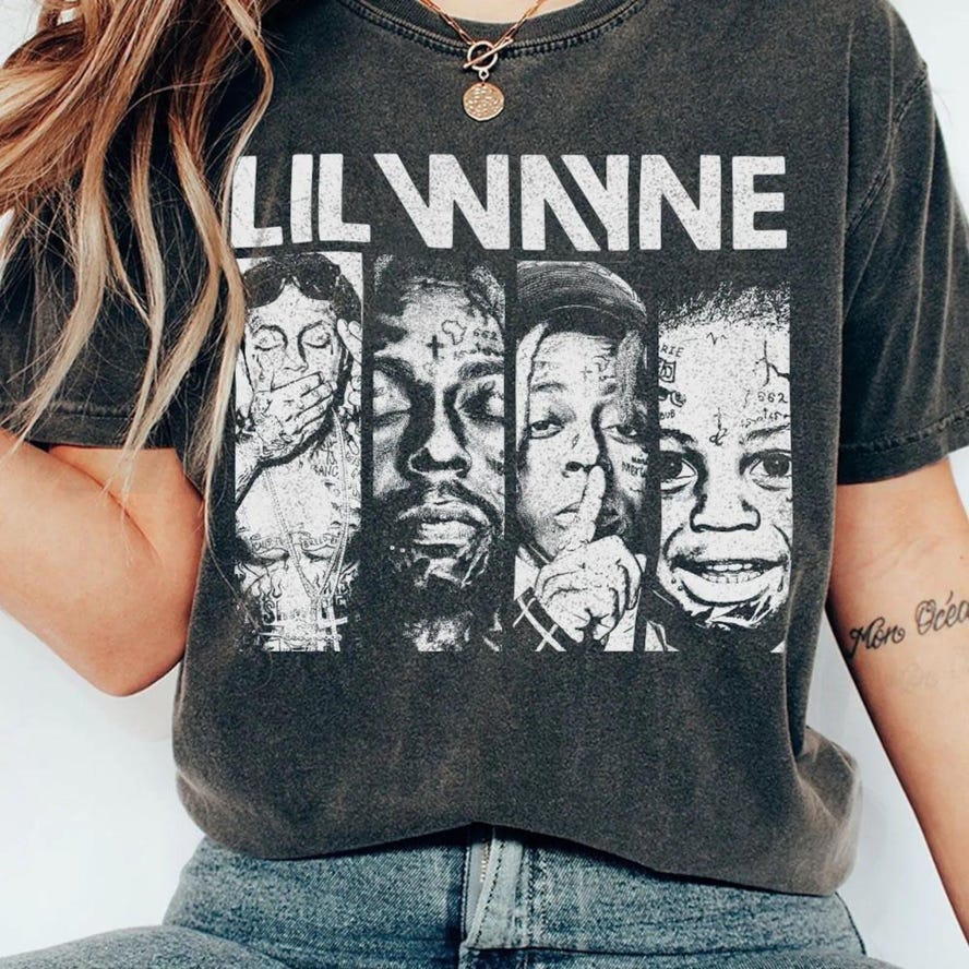 Lil Wayne Rap Tour 2025 Vintage Shirt