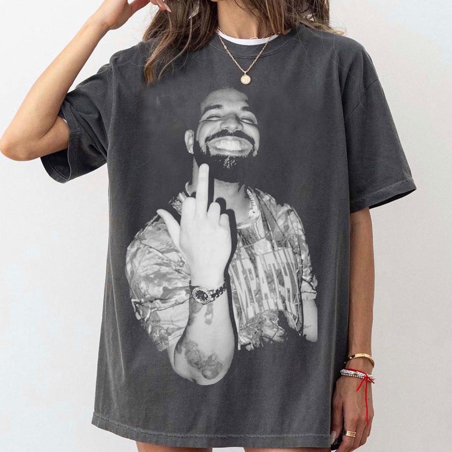 Drake Middle Finger T-Shirt | Rap Merch Graphic Shirt