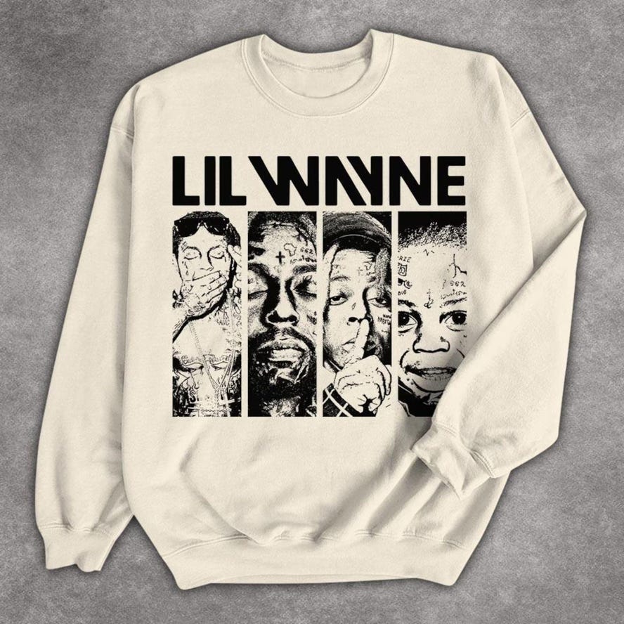 Lil Wayne Rap Tour 2025 Vintage Sweatshirt