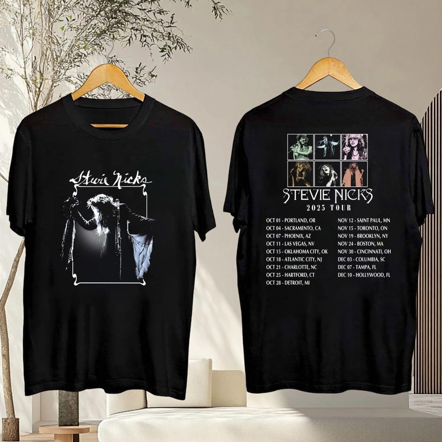 Stevie Nicks Graphic Shirt, 2025 Live In Concert Stevie Nicks T-Shirt