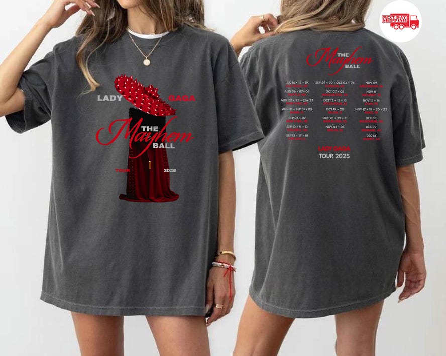 Mayhem Lady Gaga Shirt, Mayhem Trendy Concert Shirt