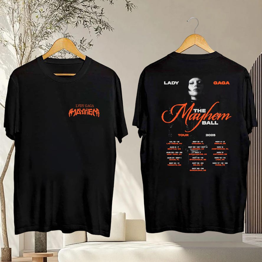 Lady Gaga Mayhem Shirt, Lady Gaga The Mayhem Ball Tour 2025 Shirt, Lady Gaga Graphic Shirt