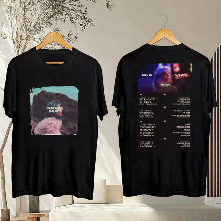 Tour 2025 Halsey Back To Badlands Shirt