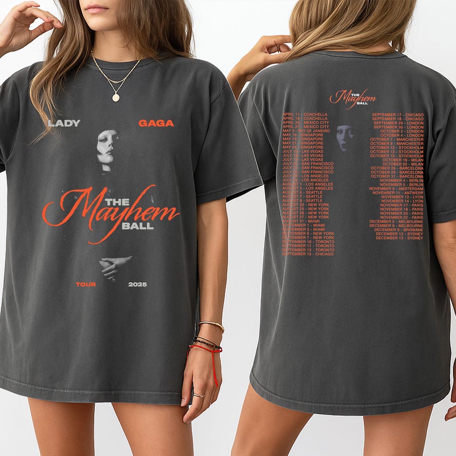 Comfort Colors Mayhem Tour 2025 Tshirt