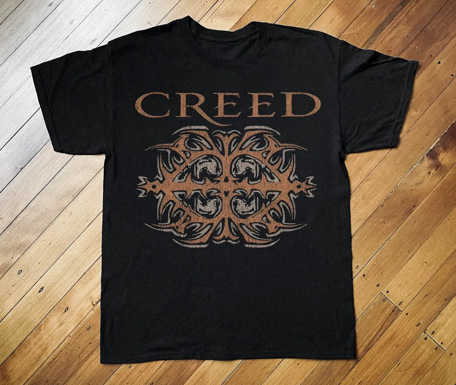Creed Band Album For Fans Heavy Cotton Black T Shirt
