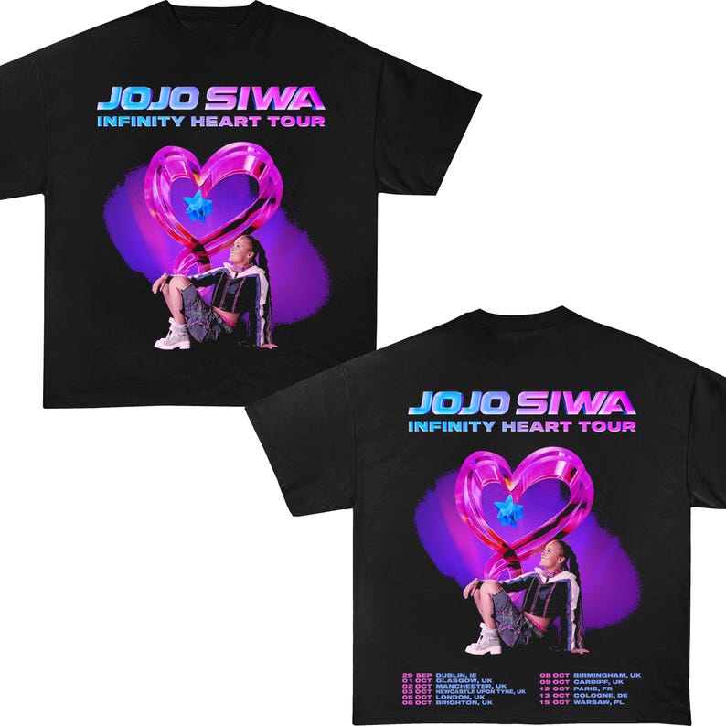Jojo Siwaa Infinity Heart Tour 2025 Shirt