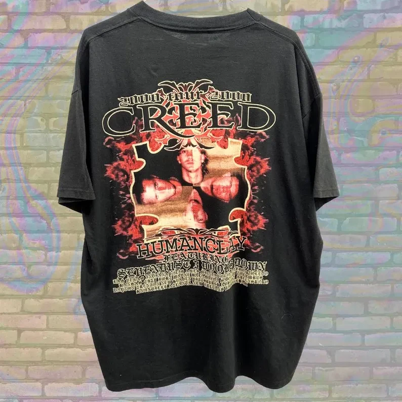 Vintage Creed Band T-Shirt 90S Rock Tour