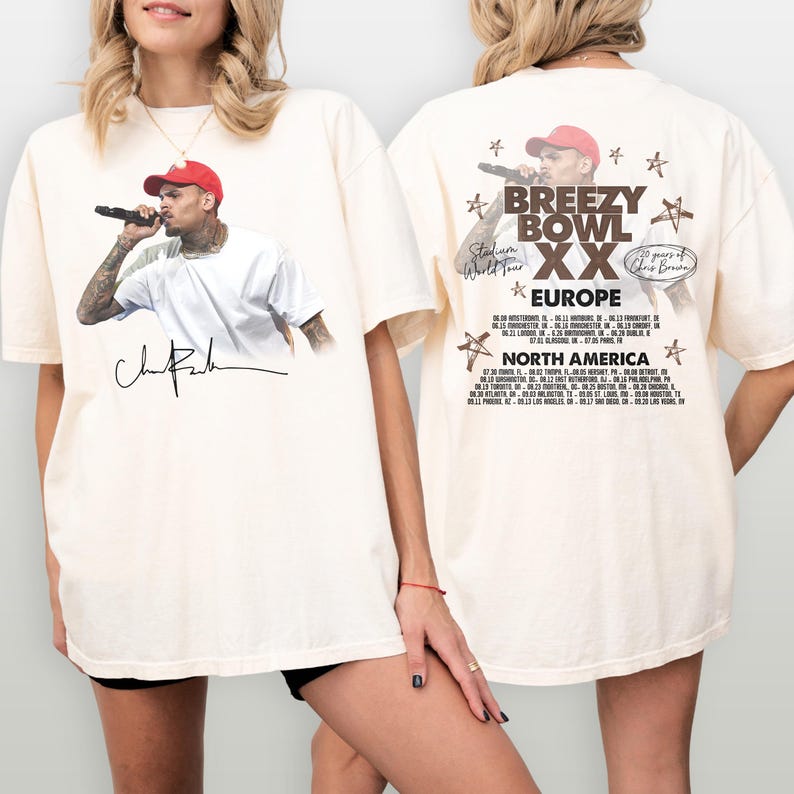 Chris Brown Tour Breezy Bowl Xx Shirt, Chris Brown Merch 2025 Shirt
