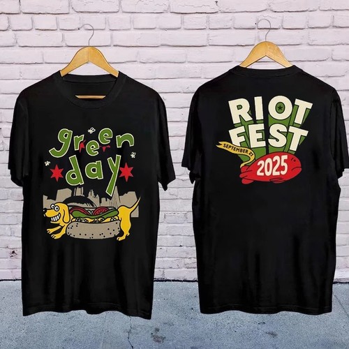 Green Day Riot Fest 2025 Merch Shirt