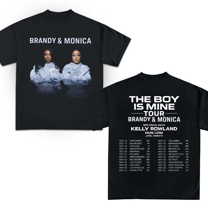 The Boy Is Mine Tour 2025 Shirt  Brandy And Monica Concert Shirt