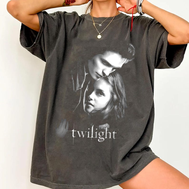 Twilight Vintage Distressed Unisex Heavy Cotton 90S Graphic Shirt Shirt