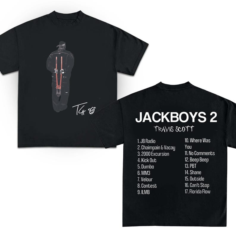 Travis Scott Jackboys 2 T-Shirt Astroworld Rap Shirt