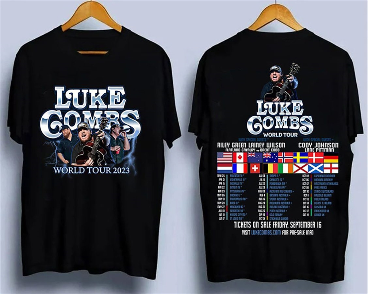 Luke Combs World Tour 2025 Shirt Luke Combs Bullhead Shirt