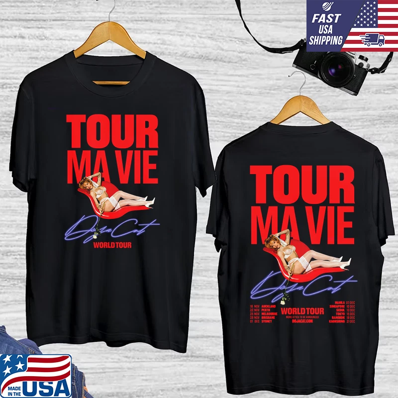 Doja Cat Tour Ma Vie World Tour Double Sided Cotton T Shirt