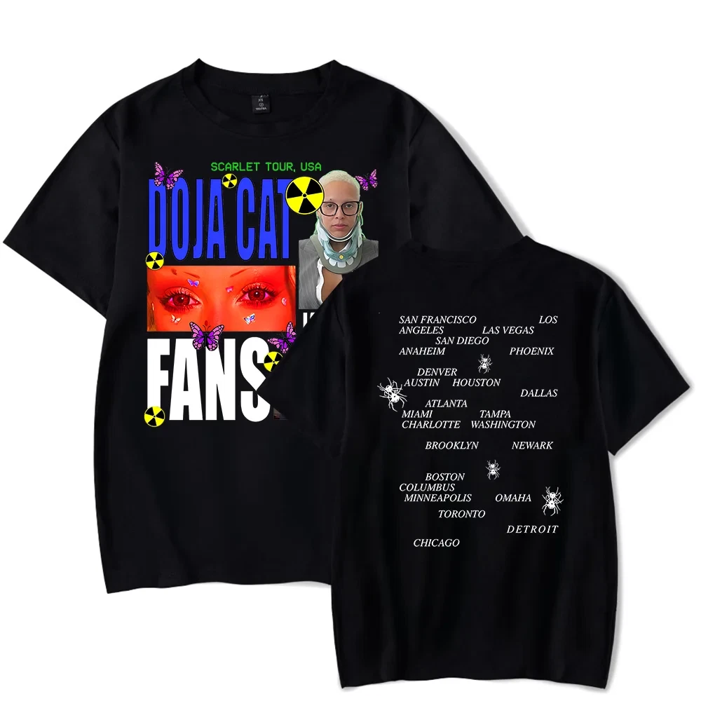 Doja Cat The Scarlet Tour Loves Her Fans Merch Unisex 2025 Double Sided T-Shirt
