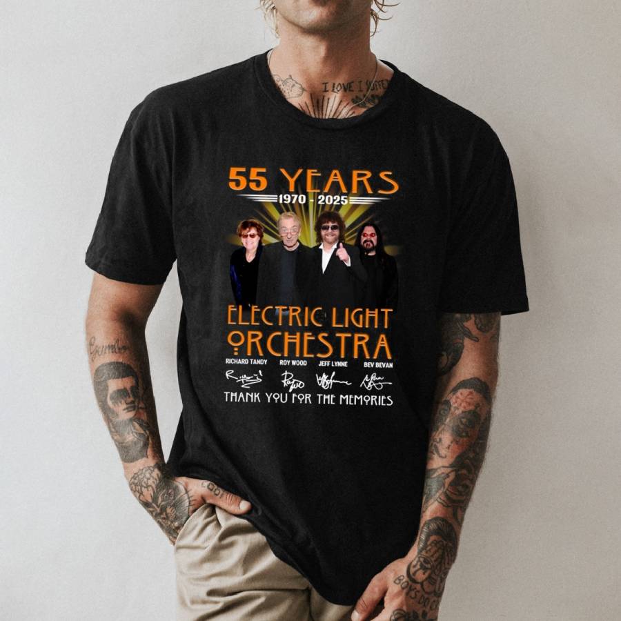 Electric Light Orchestra 55 Years 1970-2025 T-Shirt
