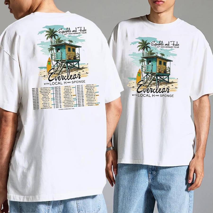 Everclear Sparkle And Fade 30Th Anniversary Tour 2 Shirt 