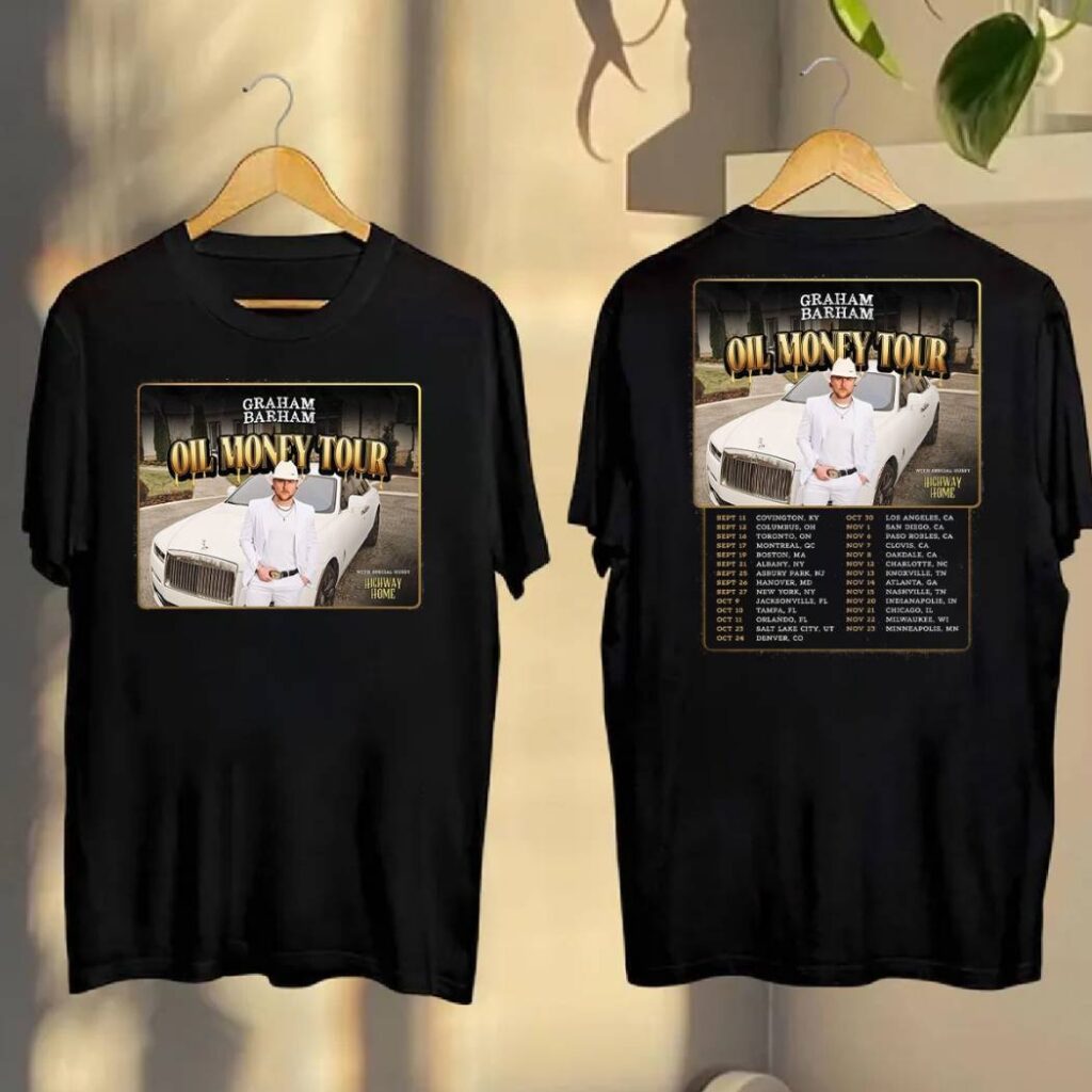 Graham Barham Oil Money Tour 2025 T-Shirt