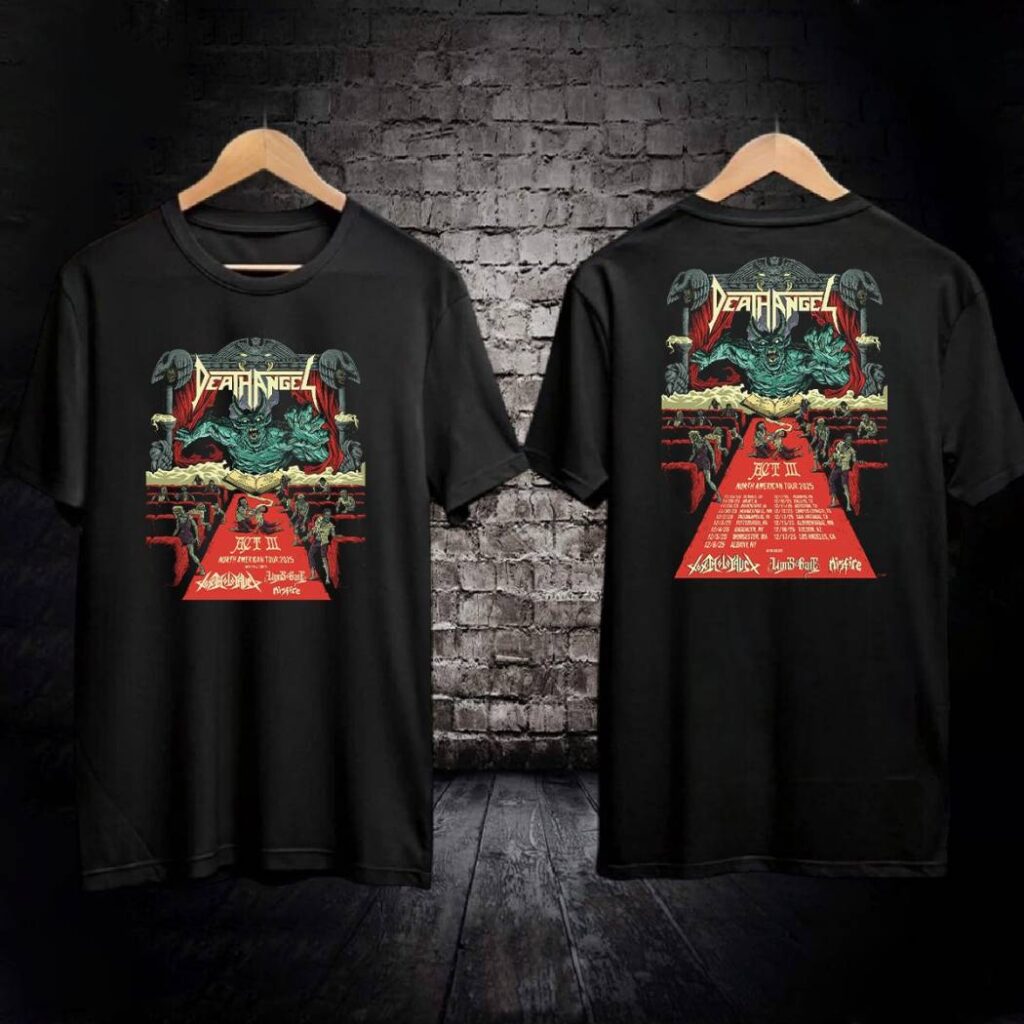 Death Angel Act Iii North American Tour 2025 T-Shirt
