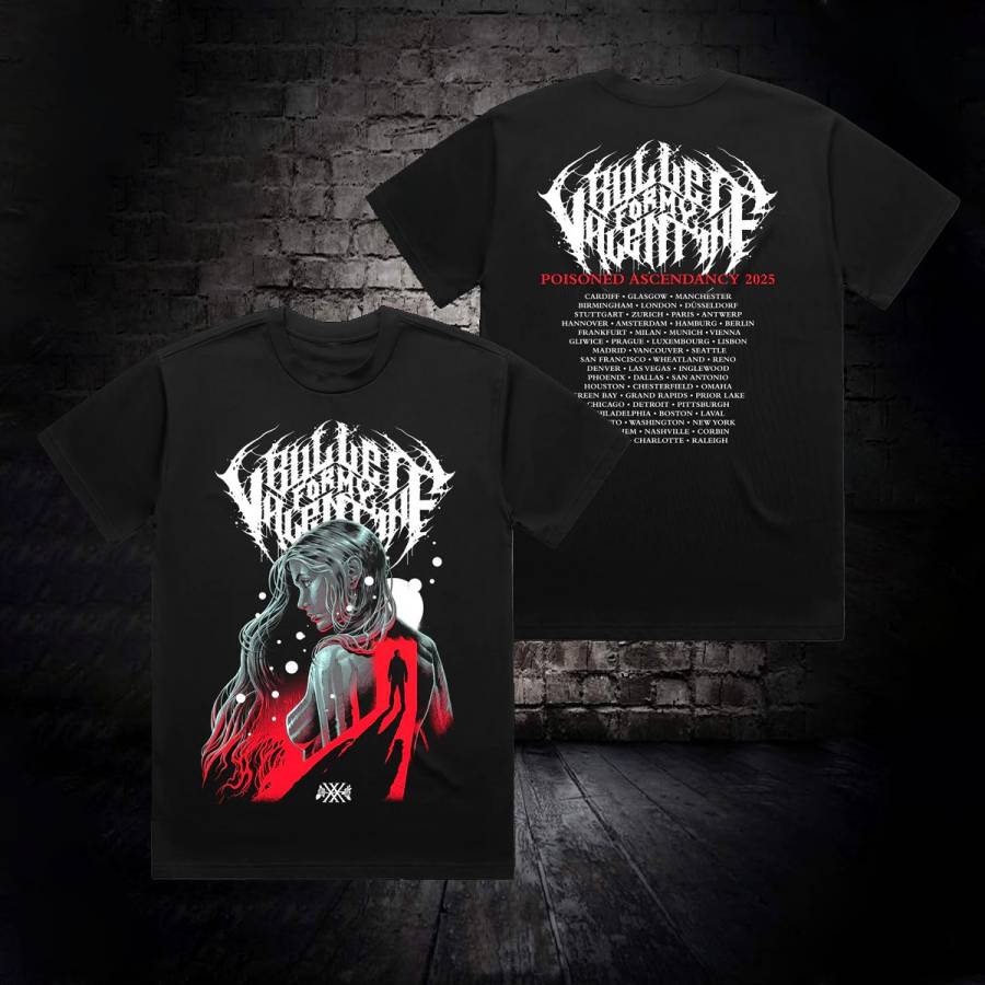 Bullet For My Valentine Through The Door Black Poi Shirt 
