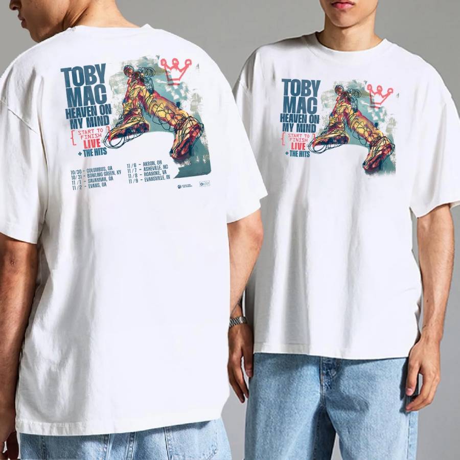 Tobymac Heaven On My Mind Fall 2025 Tour T-Shirt
