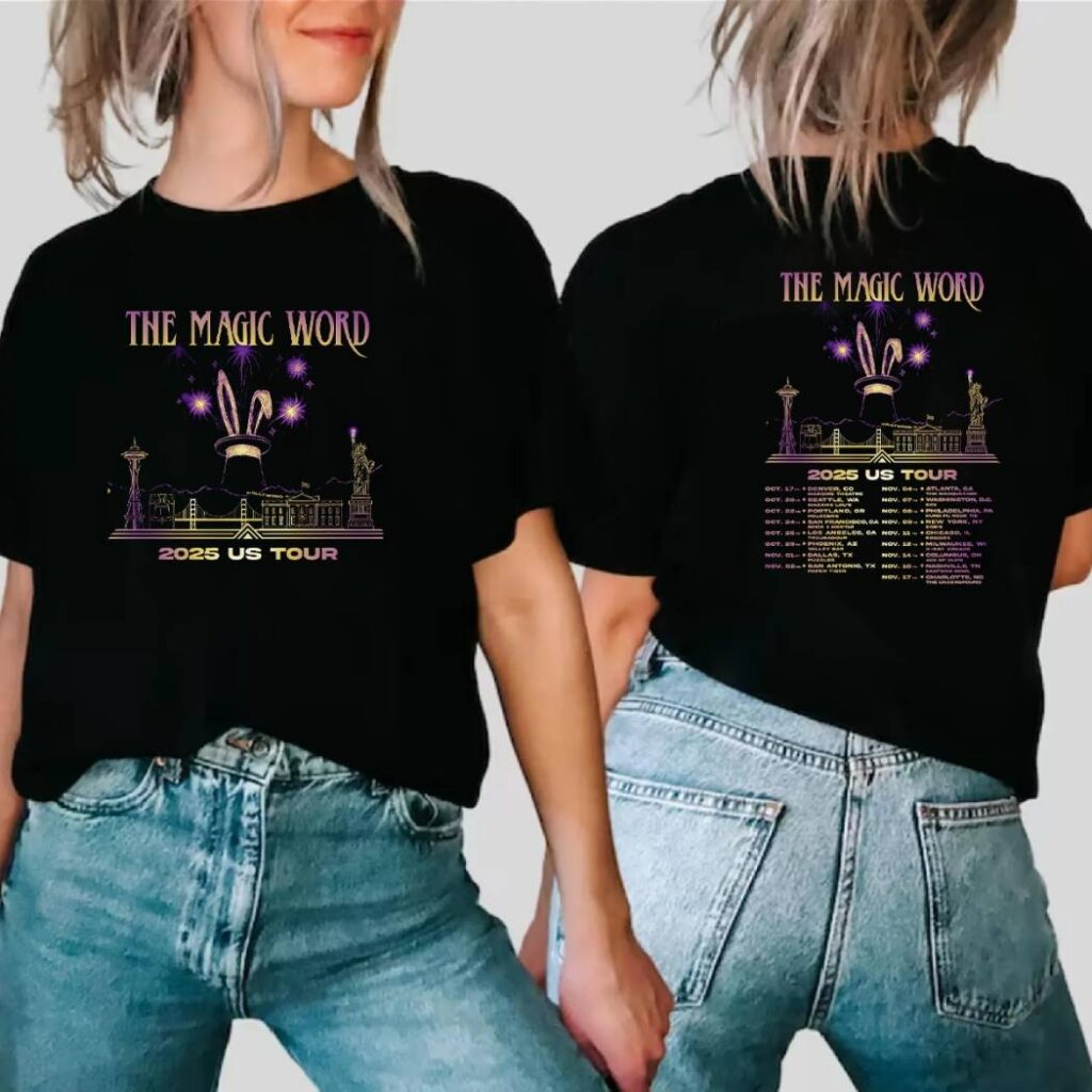 Voila The Magic Word 2025 Us Tour T-Shirt