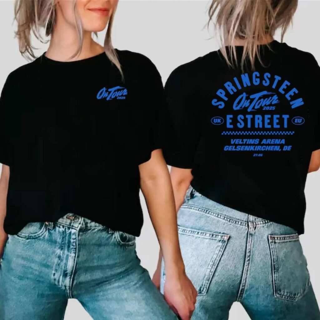 Bruce SpringsShirtn And E Street Band Gelsenkirchen Germany 2025 Tour T-Shirt