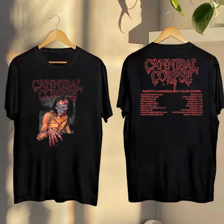 Cannibal Corpse Head Wound 2025 Tour T-Shirt