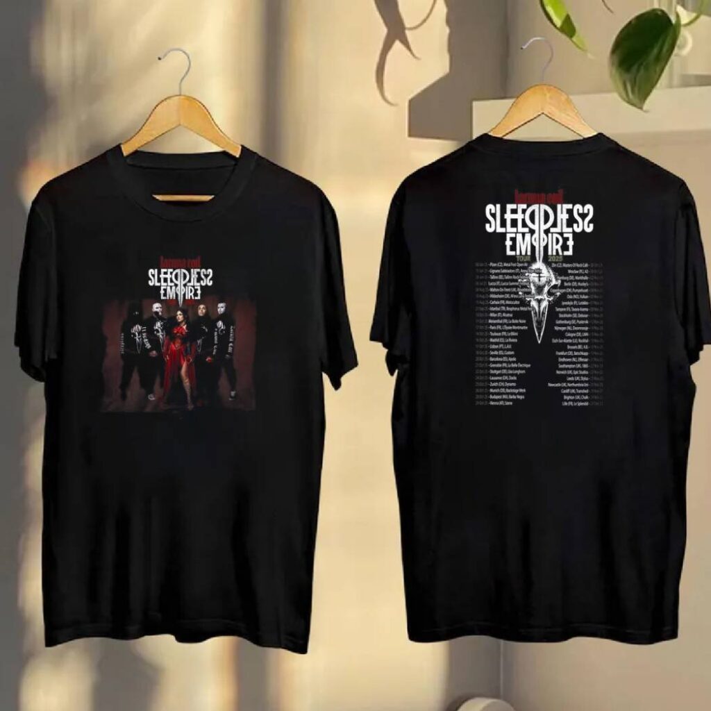Lacuna Coil Tour 2025 Eu T-Shirt