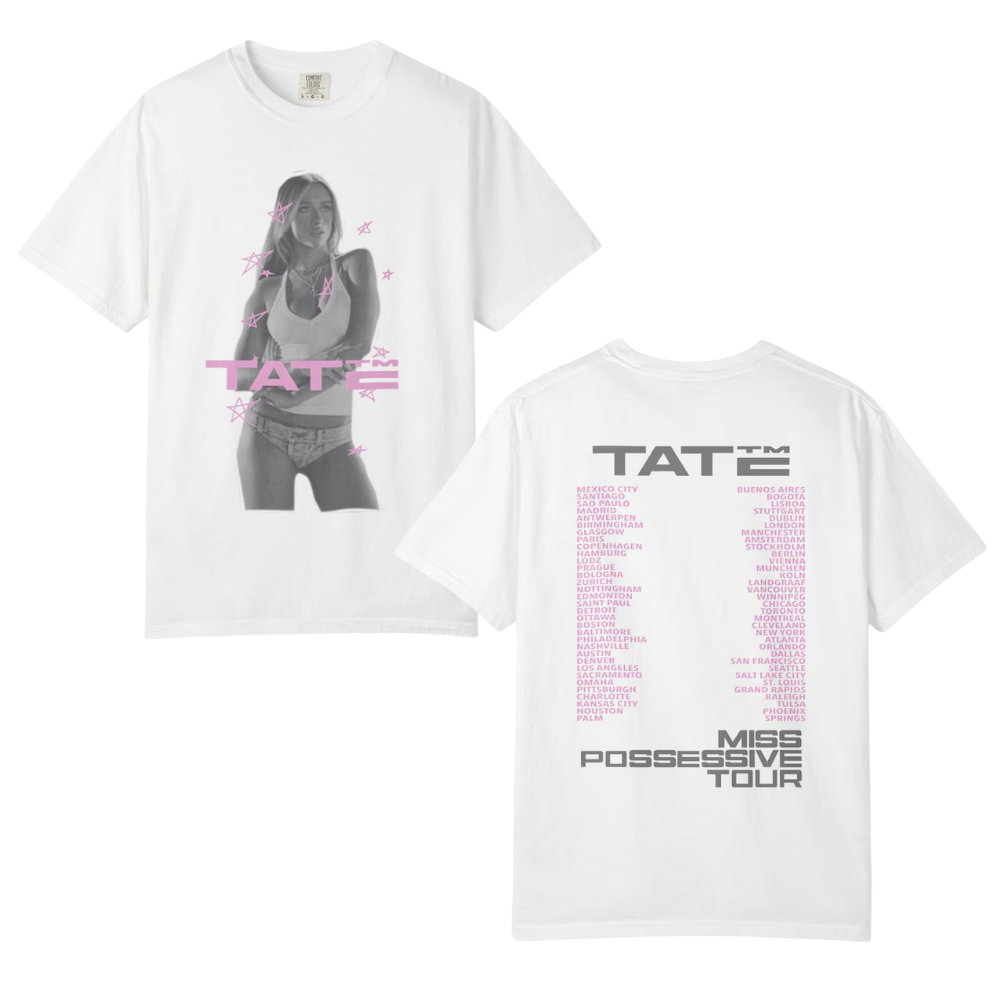Tate Mcrae Miss Possessive Tour Unisex Shirt, Limited Edition Fan Shirt