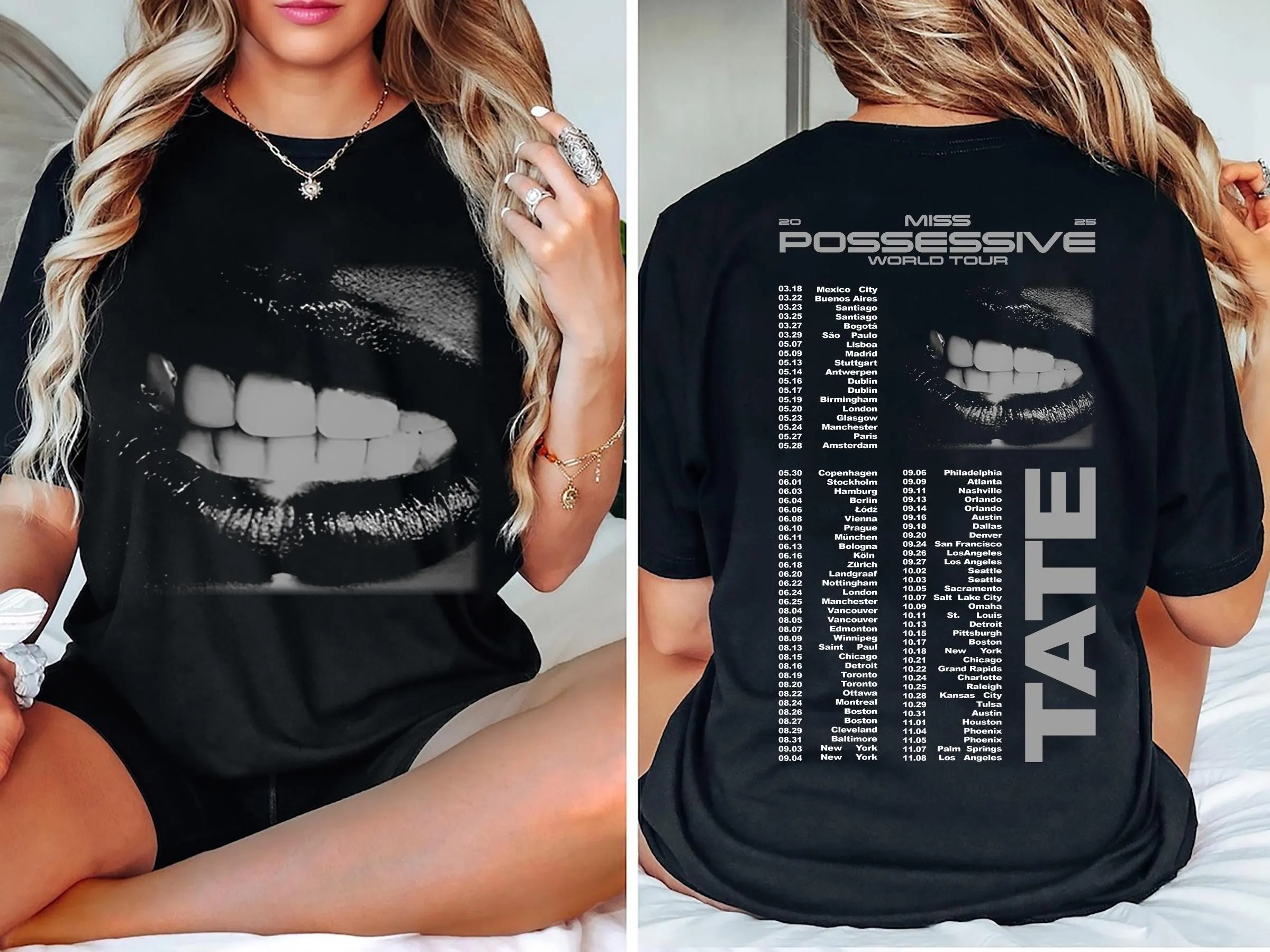Tate Mcrae Concert T-Shirt, Miss Possessive Tour 2025 Shirt