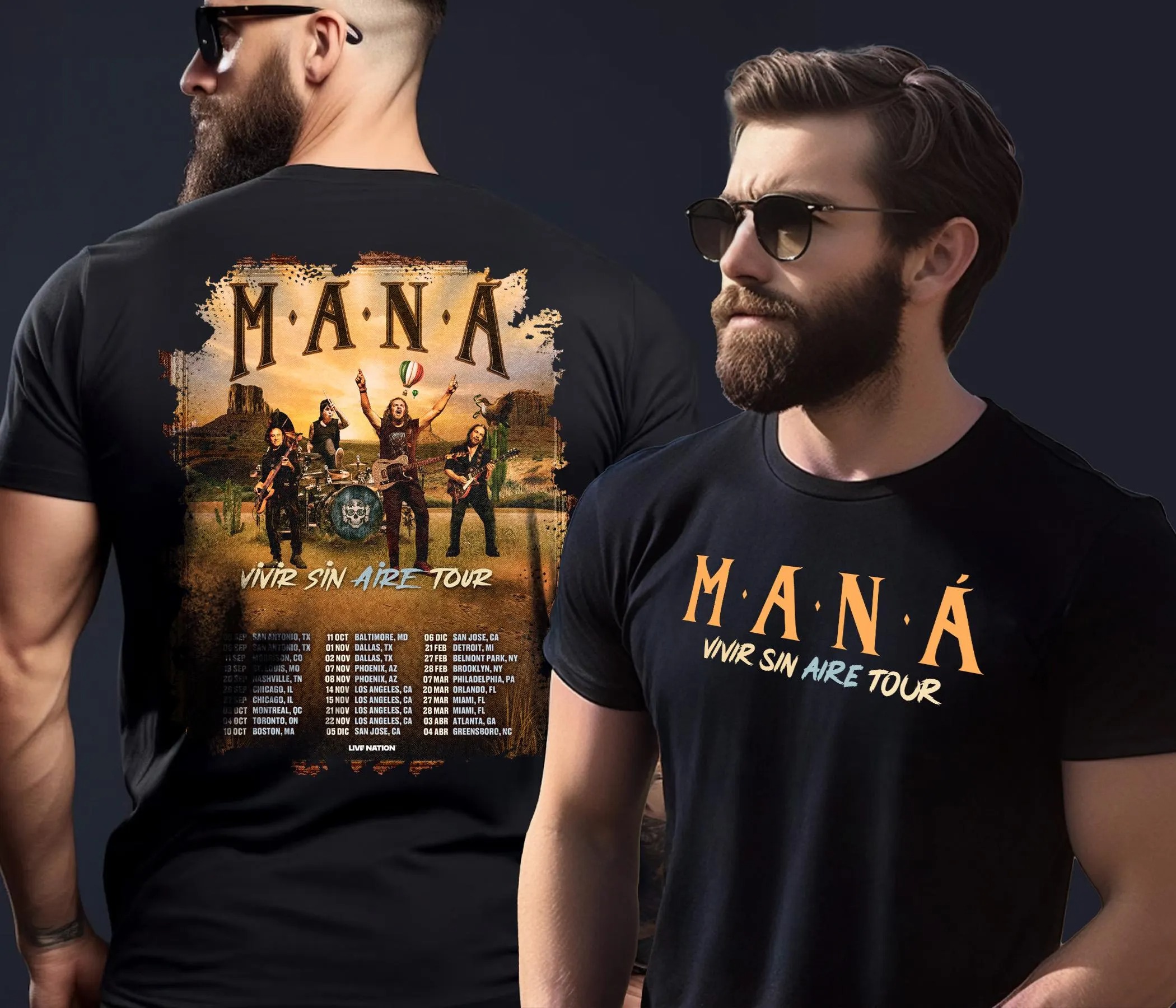 Mana Tour 2025 T-Shirt Unisex Comfortable And Soft T-Shirt