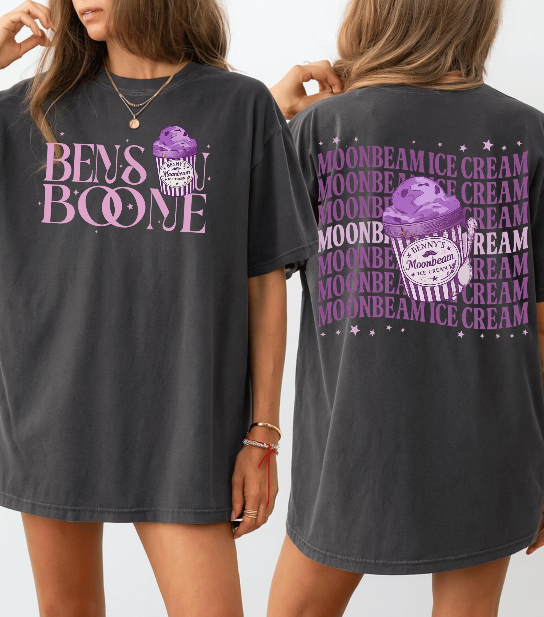 Moonbeam Ice Cream Concert Tour T-Shirt ,Benson Boone Fan Gift For Music Lovers