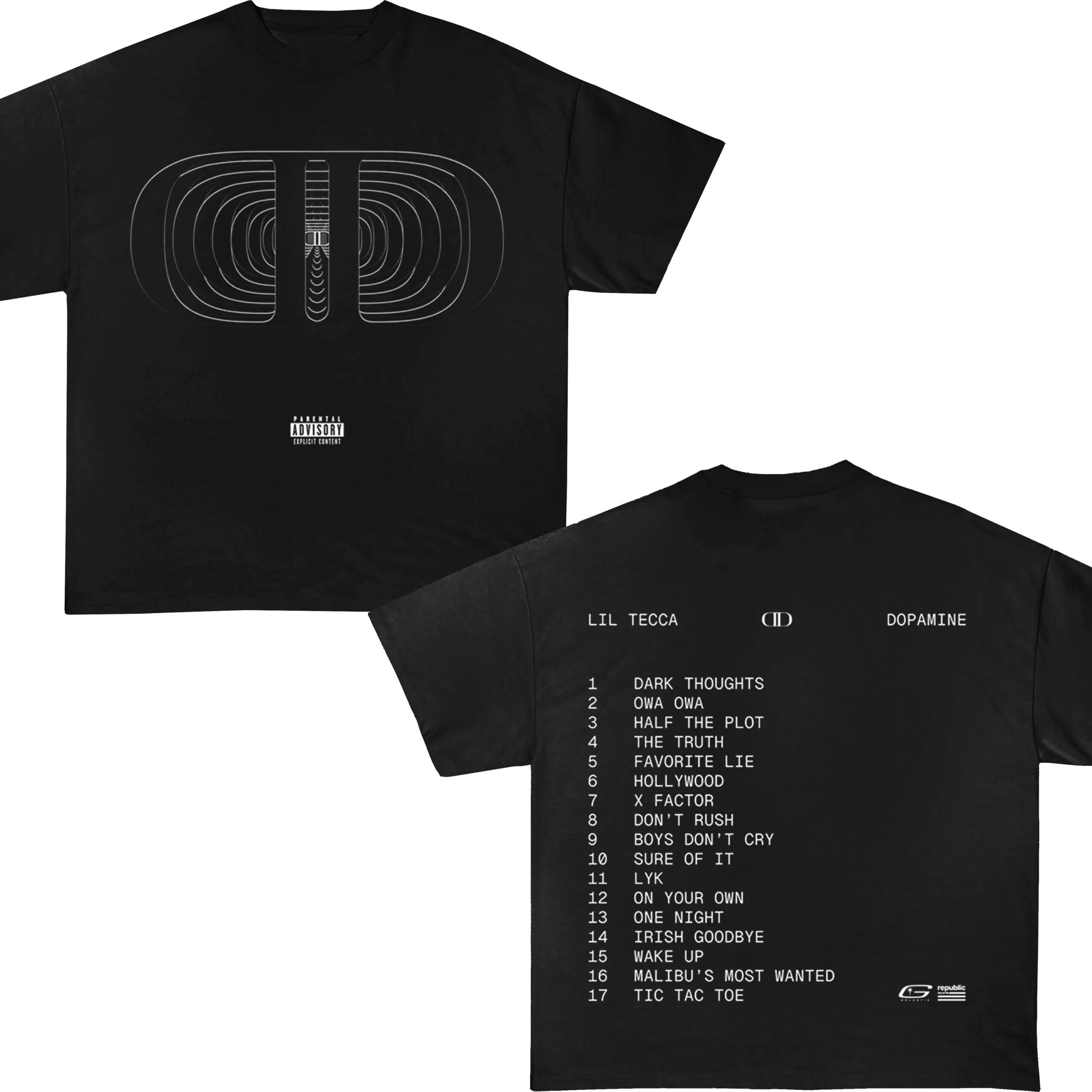 Dopamine Lil Tecca 2 Sided T-Shirt