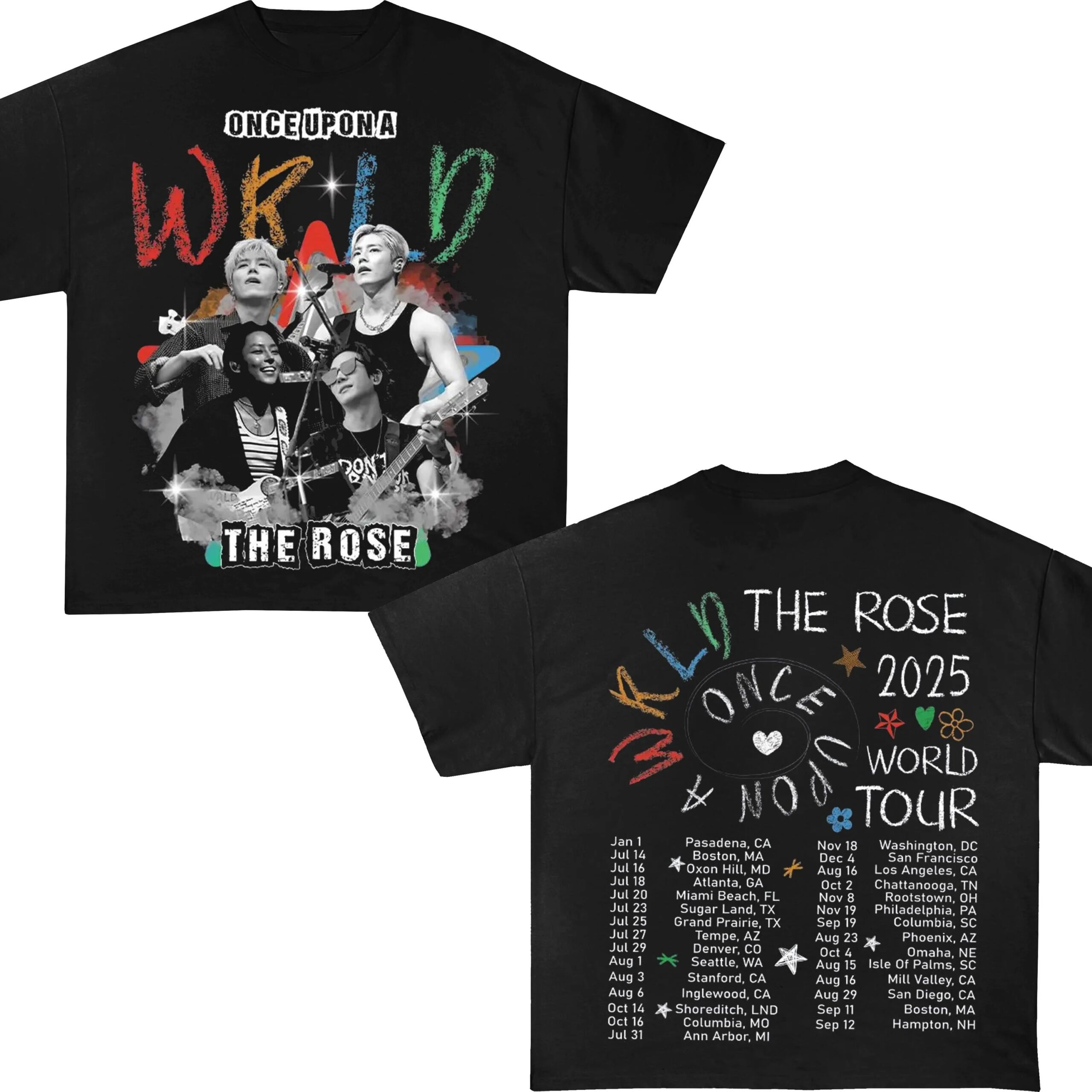 The Rose Wrld Tour 2025 Shirt Pick Your City